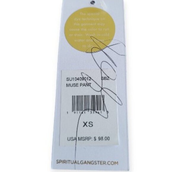 Spiritual Gangster Tie-Dye Drawstring Pants XS NWT - Picture 5 of 11